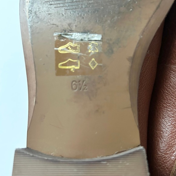 Madewell The Frances Loafer Mule Shoes in Burnished Mahogany Leather Size 6.5 - Picture 8 of 8